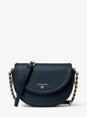 michael kors pebble leather half dome crossbody|Jet Set Medium Pebbled Leather Crossbody Bag .